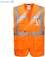 Odzież robocza - PORTWEST L476 KAMIZELKA EXECUTIVE LED ORION; POMARAŃCZOWY - miniaturka - grafika 1
