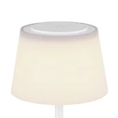 Lampy stojące - Globo Akumulatorowa lampa stołowa LED Gregoir, biały matowy, wysokość 38 cm, CCT - miniaturka - grafika 1