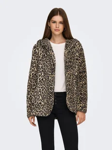 ONLY Kardigan w kolorze jasnobrązowo-czarnym - Swetry damskie - miniaturka - grafika 1