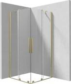 Kabiny prysznicowe - Kabina prysznicowa Deante Prizma 90x90x195 kwadratowa złoty szczotkowany transparentne KPNRP09P09 - miniaturka - grafika 1
