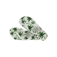 Klapki i japonki męskie - Havaianas Męskie klapki aloha biało-zielone, biało-białe, zielone, 3/4 UK, Biały biały zielony - miniaturka - grafika 1