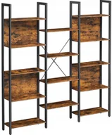 Regały - Podwójny Regał Metalowy W Stylu Loft Rustykalny Brąz C3-A21 - miniaturka - grafika 1