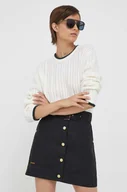Swetry damskie - Pepe Jeans sweter z domieszką wełny damski kolor beżowy lekki - miniaturka - grafika 1