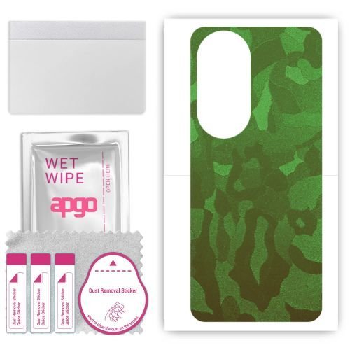 folia naklejka skórka strukturalna na TYŁ do Oukitel C38 - Moro Camo Zielony - apgo SKINS
