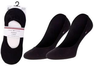 TOMMY  HILFIGER DAMSKIE STOPKI MOKASYNY 2P. BLACK 343025001 200 - Rozmiar: 39-42 - Skarpetki damskie - miniaturka - grafika 1