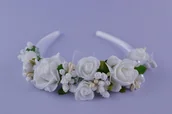 Ozdoby do włosów - opaska komunijna 05 - miniaturka - grafika 1