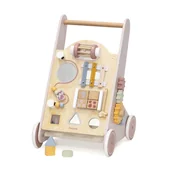 Chodziki - VIGA PolarB Drewniany Pchacz Chodzik Różowy Edukacyjny - miniaturka - grafika 1