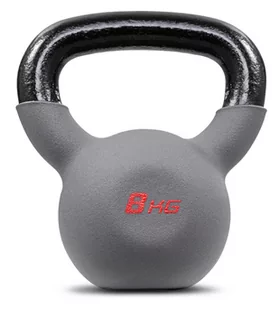 Hop-Sport, Odważnik kettlebell żeliwny, 8kg, szary - Kettlebell - miniaturka - grafika 1