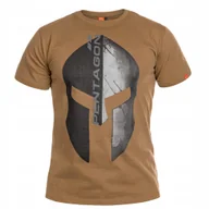 Koszulki męskie - Koszulka Męska Sportowa Bawełniana T-Shirt Pentagon "Eternity" Brązowa S - miniaturka - grafika 1