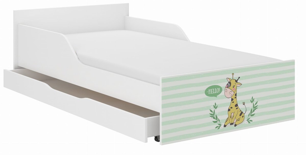 Łóżko dziecięce PUFI 180x90 ŻYRAFKA