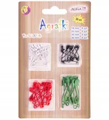 Półfabrykaty do biżuterii - Agrafki mix kolorów Aliga 36 sztuk AGR-6028 - miniaturka - grafika 1