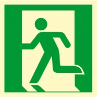 Akcesoria do drzwi - Oznaczenie "Drzwi ewakuacyjne w lewo" 15 x 15 - miniaturka - grafika 1