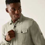 Koszule męskie - Regatta Koszula męska Spennith Shacket Beżowy, Cotton, Rozmiar: L - miniaturka - grafika 1