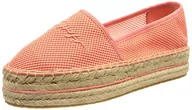 Trampki damskie - Tommy Hilfiger Damskie tenisówki Th Textured Flatform Espadryle, różowy, 41 EU - miniaturka - grafika 1