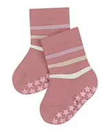 Kapcie damskie - FALKE Uniseks - niemowlęta Kapcie Multi Stripe B HP Bawełna antypoślizgowe 1 Para, Czerwony (Coralle 8808), 62-68 (1-6 miesiące) - miniaturka - grafika 1