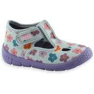 Buty dla dziewczynek - Dziewczęce kapcie do żłobka przedszkola z miękką wkładką Befado 630P020 Honey - miniaturka - grafika 1