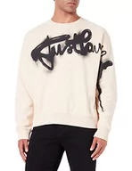 Bluzy męskie - Just Cavalli Bluza męska, 108 kość słoniowa, XXL - miniaturka - grafika 1