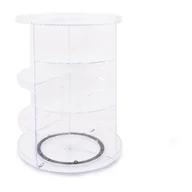 Koszyki łazienkowe - Transparentny plastikowy organizer łazienkowy – Hermia - miniaturka - grafika 1