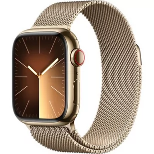 Apple Watch Series 9 GPS + Cellular 41mm Stal Złoty - Smartwatch - miniaturka - grafika 1