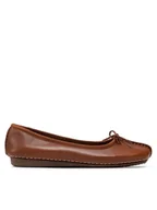 Baleriny - Clarks Baleriny Freckle Ice 203529304 Brązowy - miniaturka - grafika 1