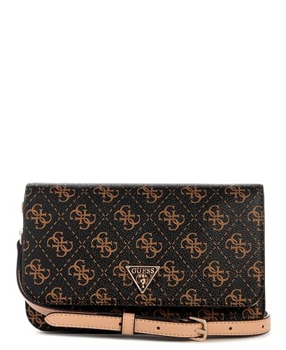 GUESS Noelle Ii Crossbody Flap organizer na ramię, Brązowe logo, jeden rozmiar