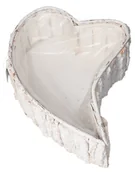 Donice - DONICZKA OSŁONKA DREWNIANA SERCE BIAŁA DONICZKI - miniaturka - grafika 1