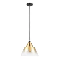 Lampy sufitowe - Italux Outlet LAMPA wisząca PARMA MDM2375/1 AMBL szklana OPRAWA zwis crystal herbaciany - miniaturka - grafika 1