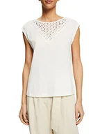 Koszulki i topy damskie - ESPRIT Collection T-shirt damski, 110/Off White, XS - miniaturka - grafika 1