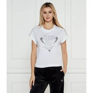 GUESS T-shirt Regular Fit - Koszulki i topy damskie - miniaturka - grafika 1