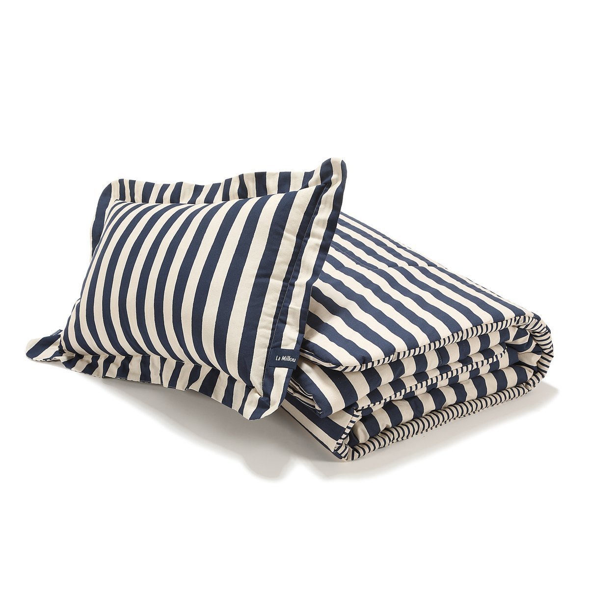 La Millou - Komplet Pościeli Bawełnianej STRIPES NAVY
