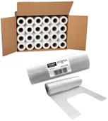 Folia, papier śniadaniowy, serwetki - Reklamówki jednorazowe ZRYWKI w rolce Paclan 24 SZT - miniaturka - grafika 1