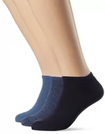 Skarpetki damskie - PUMA Skarpety do sneakersów typu sneaker Plain (3 sztuki), niebieski (Denim Blue), 47-49 EU - miniaturka - grafika 1