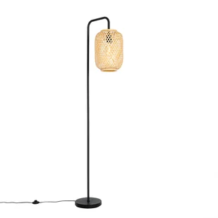 QAZQA Orientalna lampa podłogowa bambusowa - Yvonne - Lampy stojące - miniaturka - grafika 1