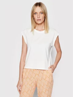 Piżamy damskie - Etam Koszulka piżamowa Gaela 6534185 Biały Regular Fit - grafika 1