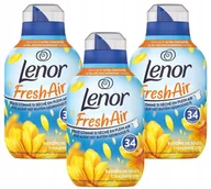 Środki do prania - Lenor Fresh Air Płyn Do Płukania Letni Dzień 476Ml X3 - miniaturka - grafika 1