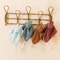 Koce i narzuty dla dzieci - Kocyk przytulanka króliczek Bonnie 27x27 zielona, Susie & Bonnie Nattou - miniaturka - grafika 1