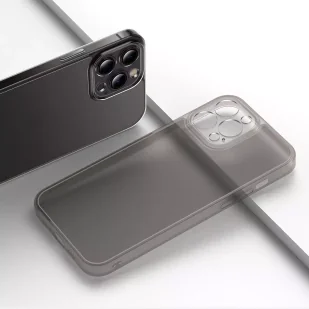 Baseus Frosted Glass Case etui pokrowiec do iPhone 13 Pro Max sztywna obudowa z żelową ramką czarny (ARWS001101) - Etui i futerały do telefonów - miniaturka - grafika 13
