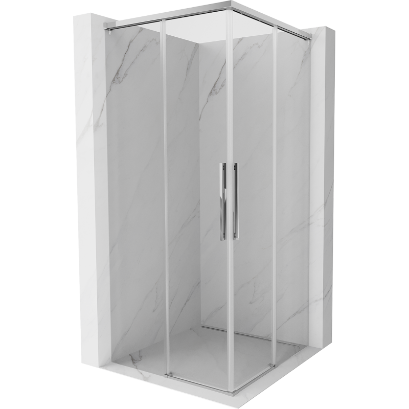 Mexen Rox Duo kabina prysznicowa rozsuwana 90 x 90 cm, transparent, chrom - 8C2D-090-090-01-00