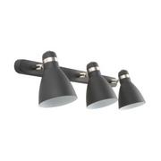 Lampy sufitowe - Delta lampa sufitowa (spot) 3-punktowa czarna/srebrna A6010-3A - miniaturka - grafika 1