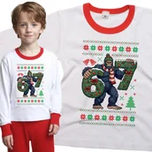 Piżamy dla dziewczynek - Piżama dziecięca 67 Sześć Siedem Mem Wielka Stopa Święta 98/104 - VoloDonum - miniaturka - grafika 1