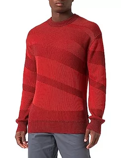 Bluzy męskie - BOSS Arace bluza męska z dzianiny, Bright Red624, L - grafika 1