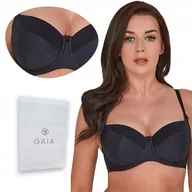 Biustonosze - GAIA biustonosz KATE FULL CUP 281 czarny 70H - miniaturka - grafika 1