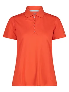 CMP Koszulka funkcyjna polo w kolorze pomarańczowym - Koszulki sportowe damskie - miniaturka - grafika 1