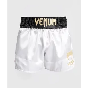 Venum Spodenki Muay Thaï Classic Shorts Black/White/White - Spodnie sportowe męskie - miniaturka - grafika 1