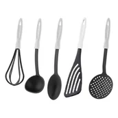 Pozostałe akcesoria kuchenne - Komplet 5 akcesoriów kuchennych Capri biały - miniaturka - grafika 1