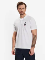 Koszulki męskie - Helly Hansen Polo Koster 34299 Biały Regular Fit - miniaturka - grafika 1