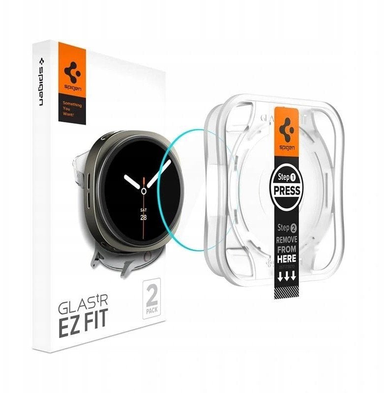SZKŁO HARTOWANE SPIGEN GLAS.TR ”EZ-FIT” 2-PACK GALAXY WATCH 8 40 MM CLEAR