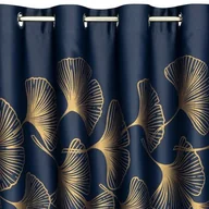 Zasłony - Euro Firany Zasłona Gotowa 140 x 250 Przelotka Harmony Granat 1224761 - miniaturka - grafika 1