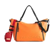 Torebki damskie - Desigual Damskie bolce z logo Libia Hand Bag, rozmiar uniwersalny, pomarańczowa - pomarańczowy - jeden rozmiar - miniaturka - grafika 1