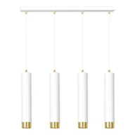Lampy sufitowe - Emibig KIBO 4 WH/GOLD 642/4 lampa wisząca 4x30W/GU10 IP20 642/4 - miniaturka - grafika 1
